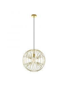 Gele industriële hanglamp staal, Josiah