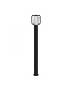 Zwarte moderne buitenlamp, Latife, staal, IP44