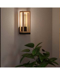 Houten wandlamp bruin, Jasmina