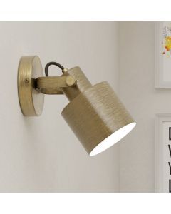 Gouden industriële wandspot aluminium, Kwinten