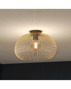 Gouden industriële plafondlamp aluminium, Keimpe