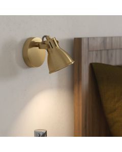 Gouden industriële wandspot aluminium, Tinke
