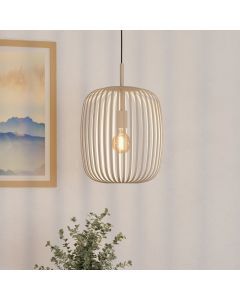 Beige industriële hanglamp aluminium, Pietro