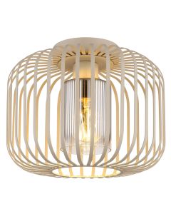 Beige industriële plafondlamp metaal, Jolanda