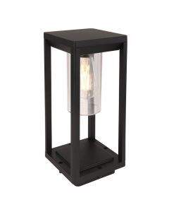 Moderne buitenlamp Vildan, zwart, metaal, IP44