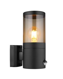 Zwarte moderne buitenlamp rvs, Lambert, IP44