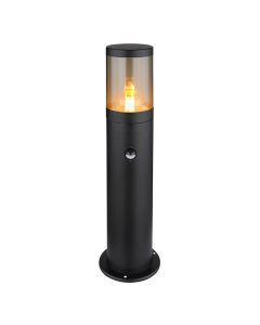Zwarte moderne buitenlamp rvs, Lambert, IP44