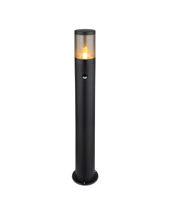 Zwarte moderne buitenlamp rvs, Lambert, IP44
