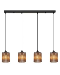 Grijze design eettafel hanglamp acryl, Marthijn