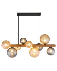 Veelkleurige design hanglamp glas, Melinda
