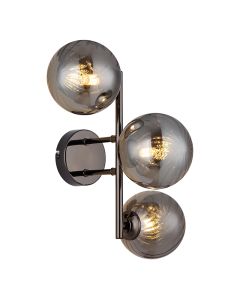 Retro wandlamp rookglas, Ozan