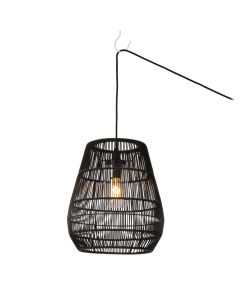 Zwarte buitenlamp landelijk, Nerida, IP44