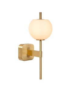 Gouden badkamer wandlamp retro, Elda, IP44