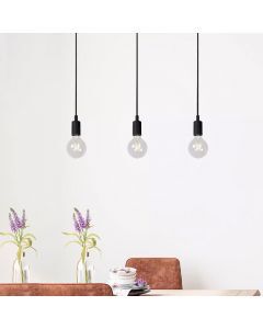 Zwarte hanglamp Fix, Siliconen