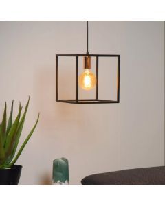 Zwarte hanglamp Arthur, Metaal