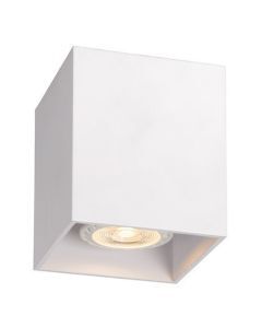 Vierkante Raina opbouwspot wit, modern