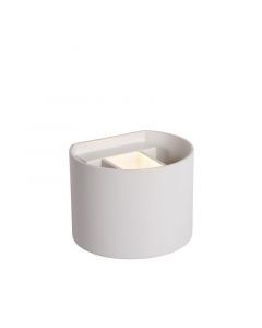 Witte wandlamp Xio, Aluminium