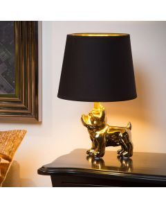 Gouden tafellamp Extravaganza Sir Winston, steen