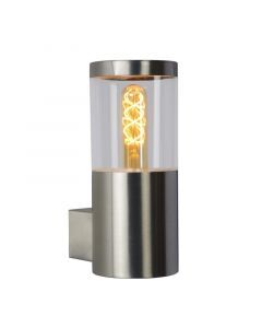 Moderne buitenlamp Fedor, Chroom