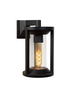 Zwarte wandlamp Cadix, aluminium
