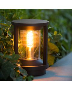 Zwarte buitenlamp Cadix, aluminium