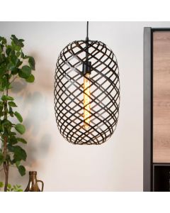 Zwarte hanglamp Wolfram, metaal