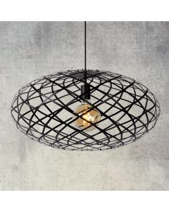 Moderne hanglamp Wolfram, Zwart