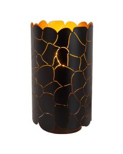 Zwarte tafellamp modern, Almelo, met schakelaar