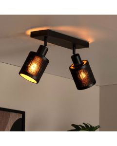 Bamboe plafondlamp zwart, Tagalog