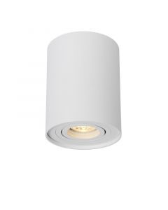 Witte plafondspot Tube, Cilinder