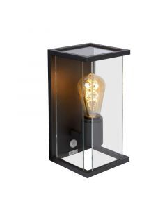 Antraciete buiten wandlamp met bewegingssensor modern, Claire, IP54