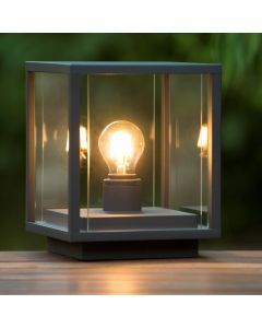 Staande buitenlamp Claire, glas