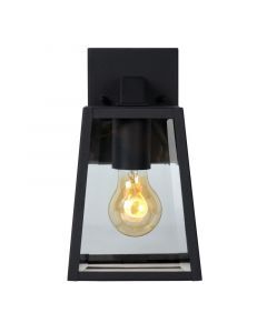 Zwarte wandlamp Matslot, Hoekvormig