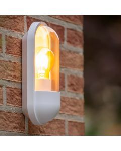 Witte buitenlamp klassiek, Capsule, IP54