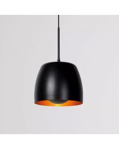 Zwarte klassieke hanglamp, Nolan, metaal