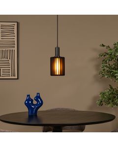 Zwarte hanglamp modern, Lambres