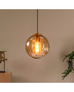 Amberkleurige hanglamp retro, Monsaraz