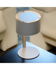 Grijze tafellamp Knulle, Rond