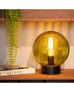 Groene tafellamp retro, Monsaraz, met schakelaar