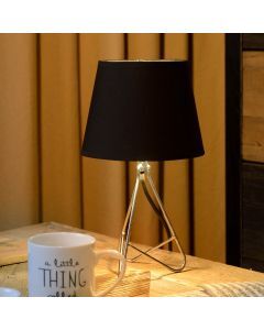 Moderne tafellamp Gitta, Chroom