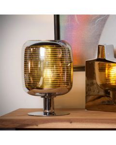 Moderne tafellamp Eryn, Chroom en Goud