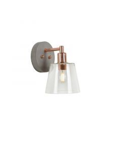 Retro wandlamp Vitri, Koper