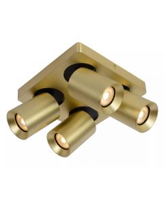 Gouden moderne plafondspot, Nigel, aluminium
