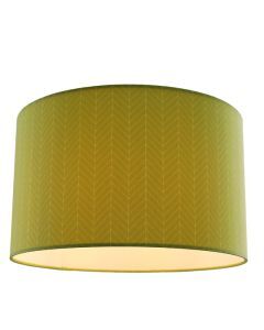 Olijfgroene plafondlamp met lijntjesmotief