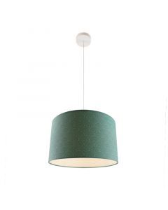 Groene hanglamp met rondjes motief
