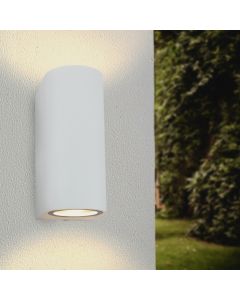 Witte buitenlamp Corina, aluminium, IP44
