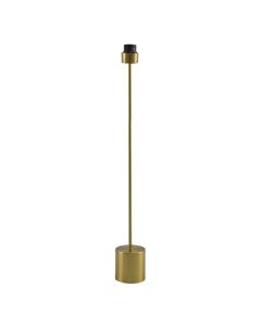 Aluminium vloerlamp zonder kap messing, Rika, met schakelaar