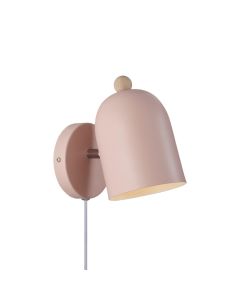 Roze kinderkamer wandlamp metaal, Gaston, met schakelaar
