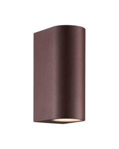 Roestkleurige up down wandlamp modern, Dion, IP44