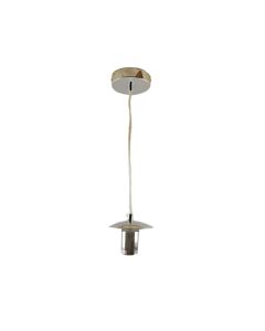 Metalen hanglamp zonder kap chroom, Minne